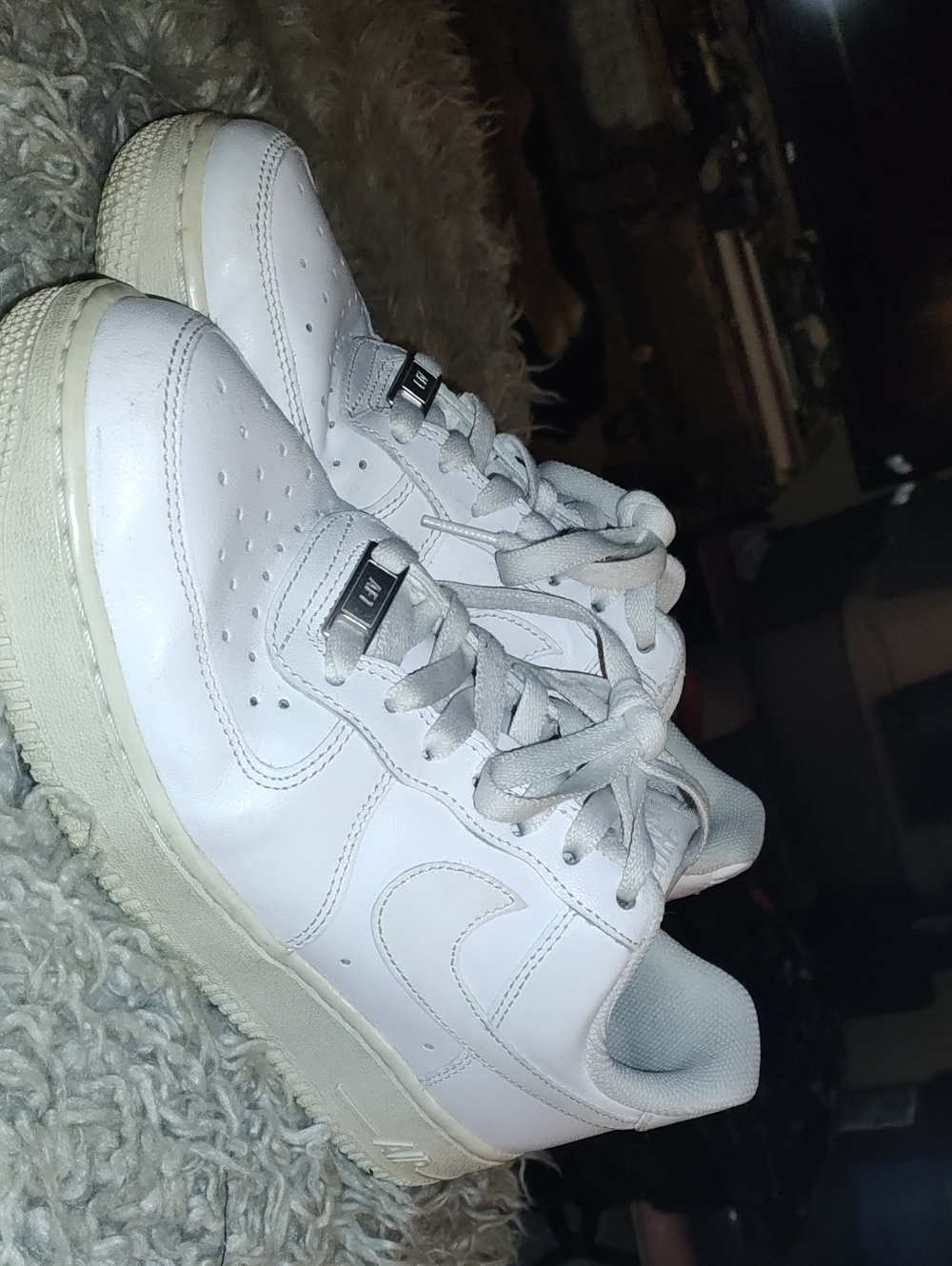 Nike Women's White Leather Low-Top Sneakers